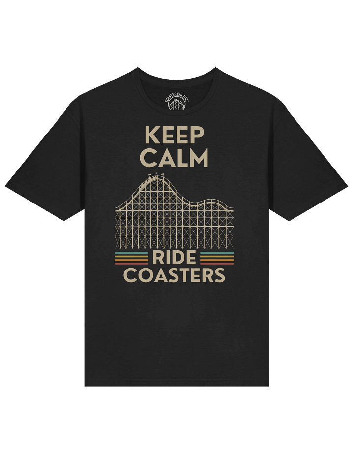 Keep Calm Ride Coasters T-Shirt – Retro Theme Park Fan Tee product image (2)
