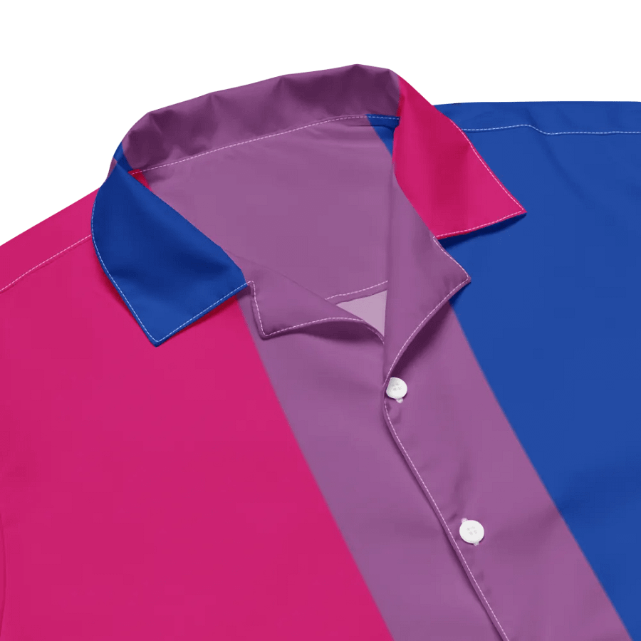 Bisexual Pride Flag - All-Over Hawaiian Shirt product image (8)