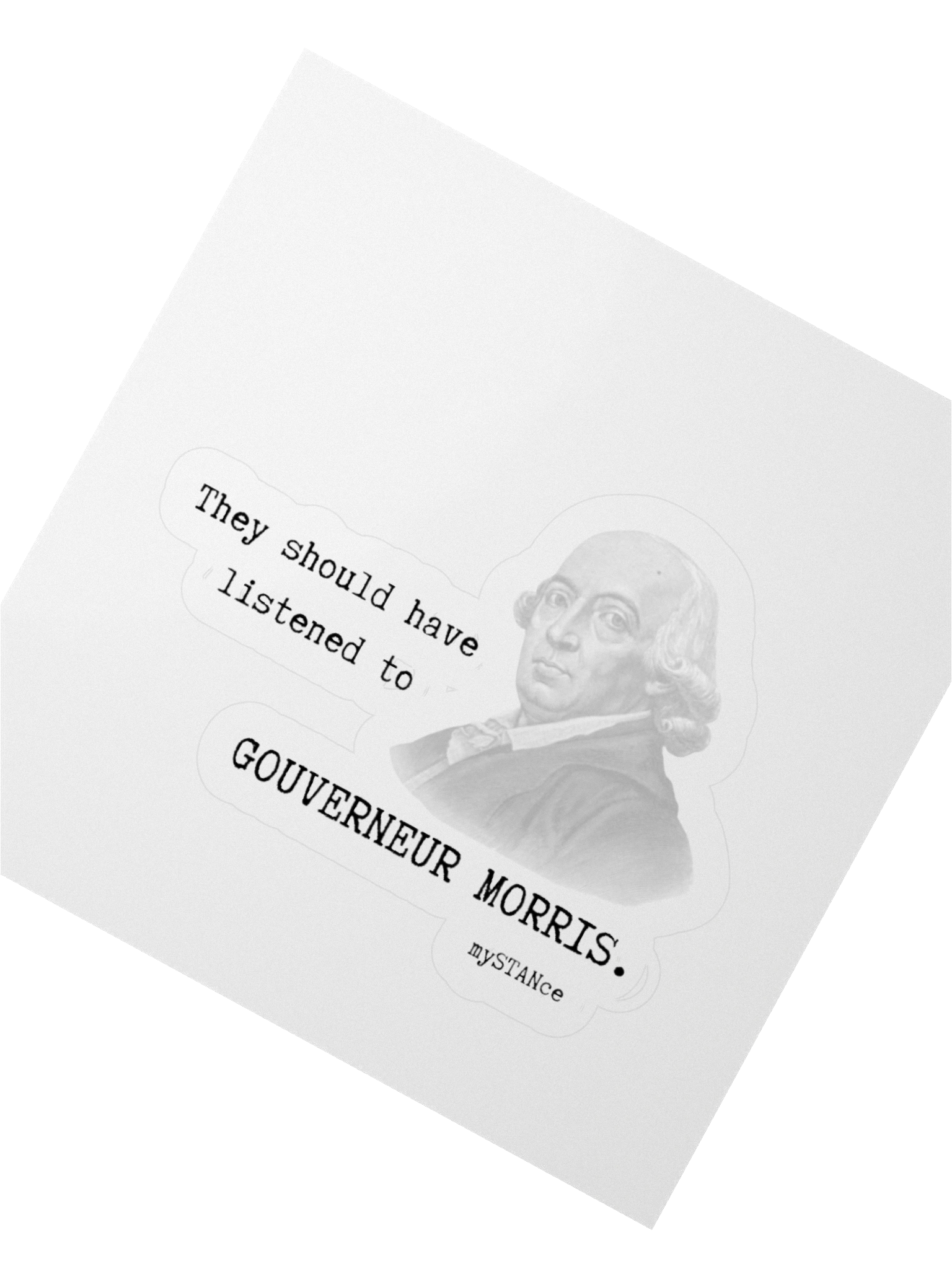 GOUVERNEUR MORRIS FOUNDING FATHER STICKER product image (6)