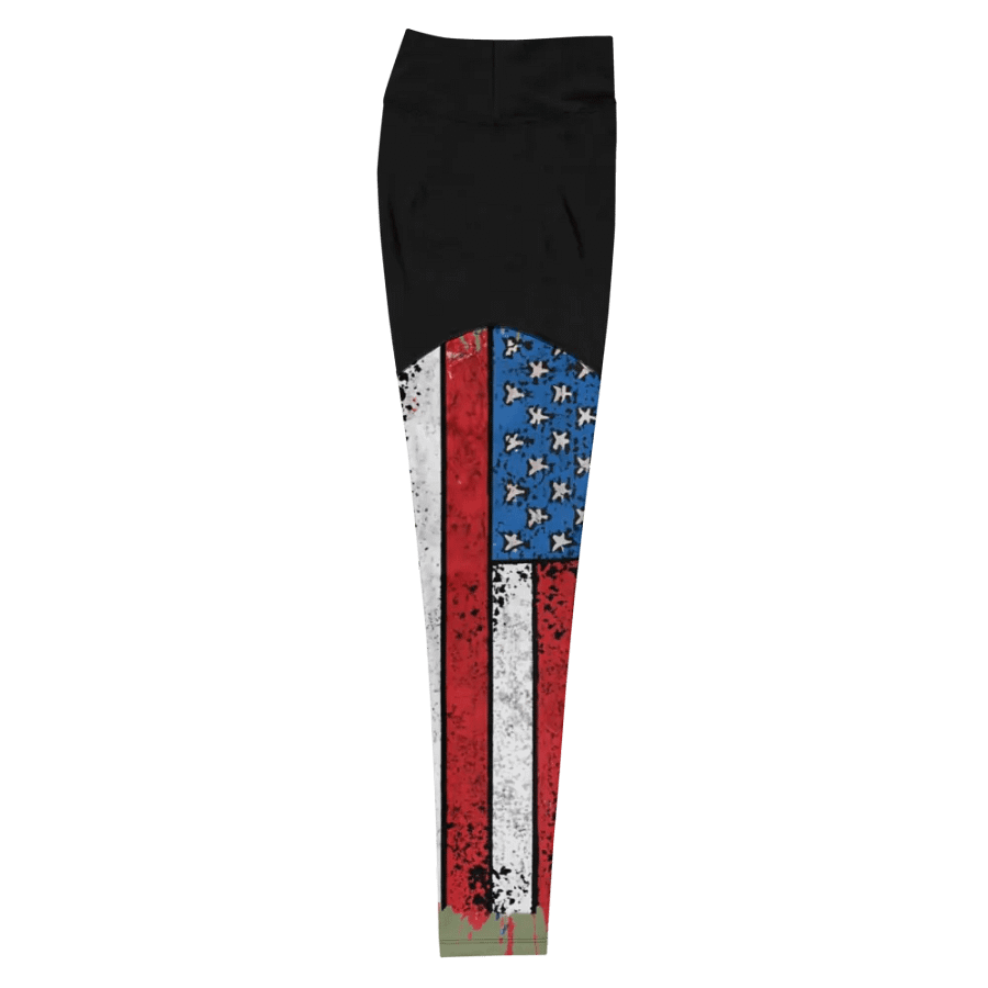 Stars & Stripes Splatter Split leggings product image (10)