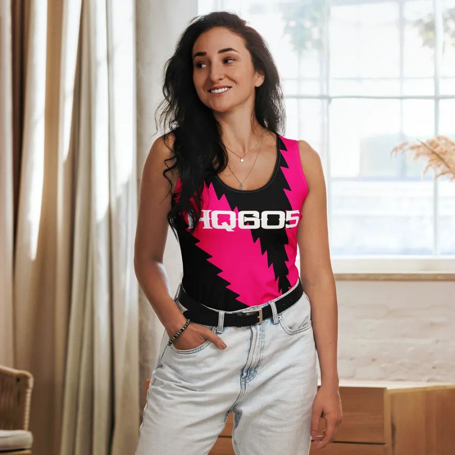 HempQuarters Pink Leaf Tank Top product image (8)