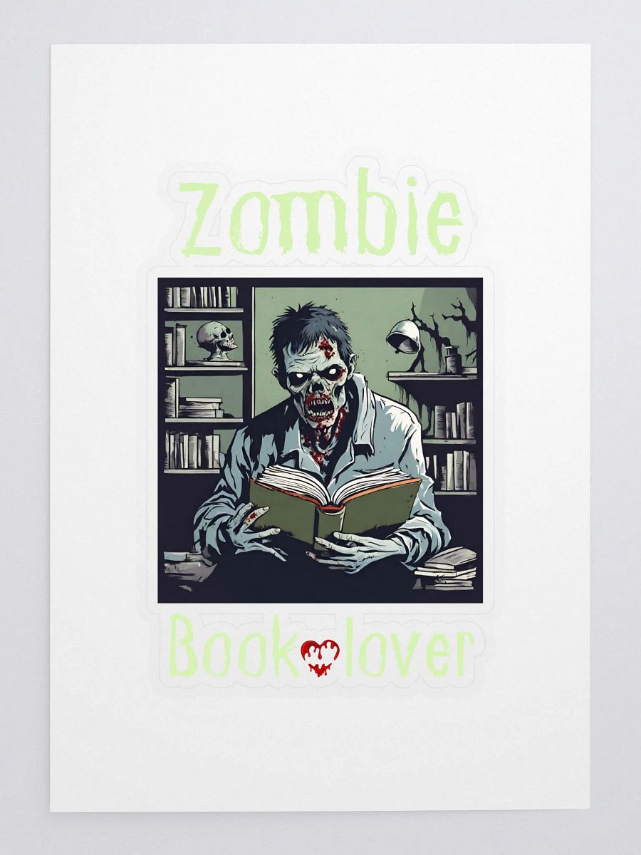 Zombie Book Lover Sticker product image (3)