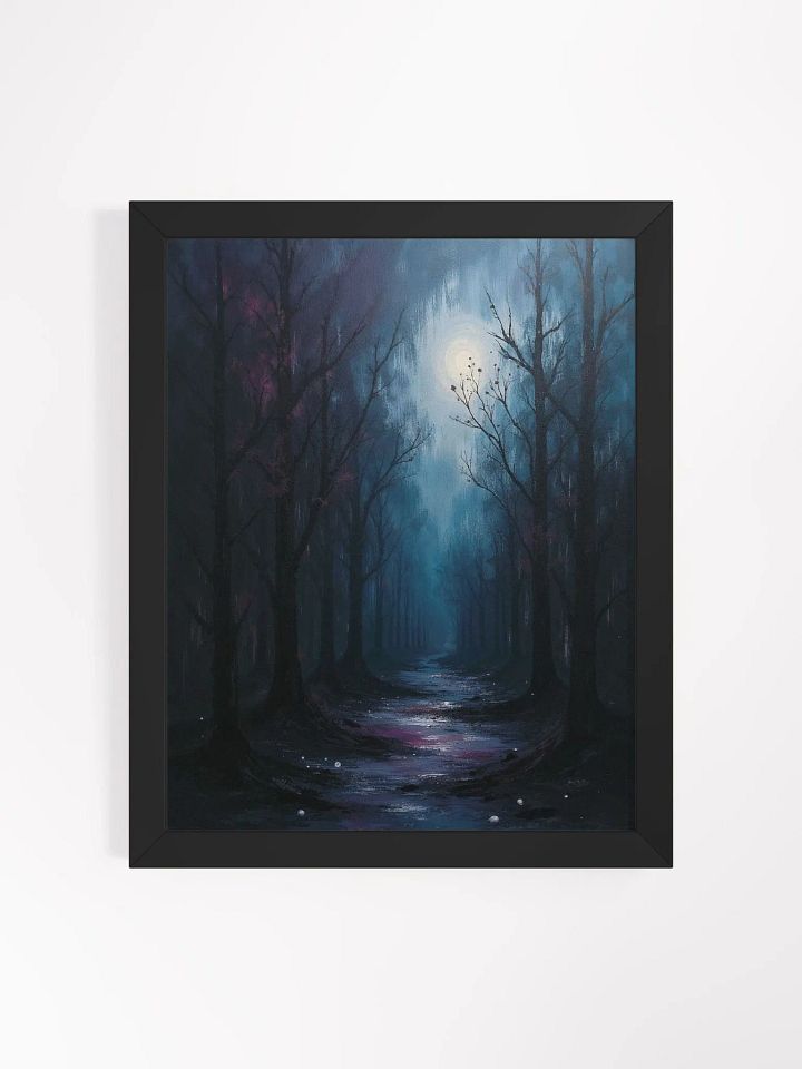 Moonlit Forest Path Framed Poster product image (7)