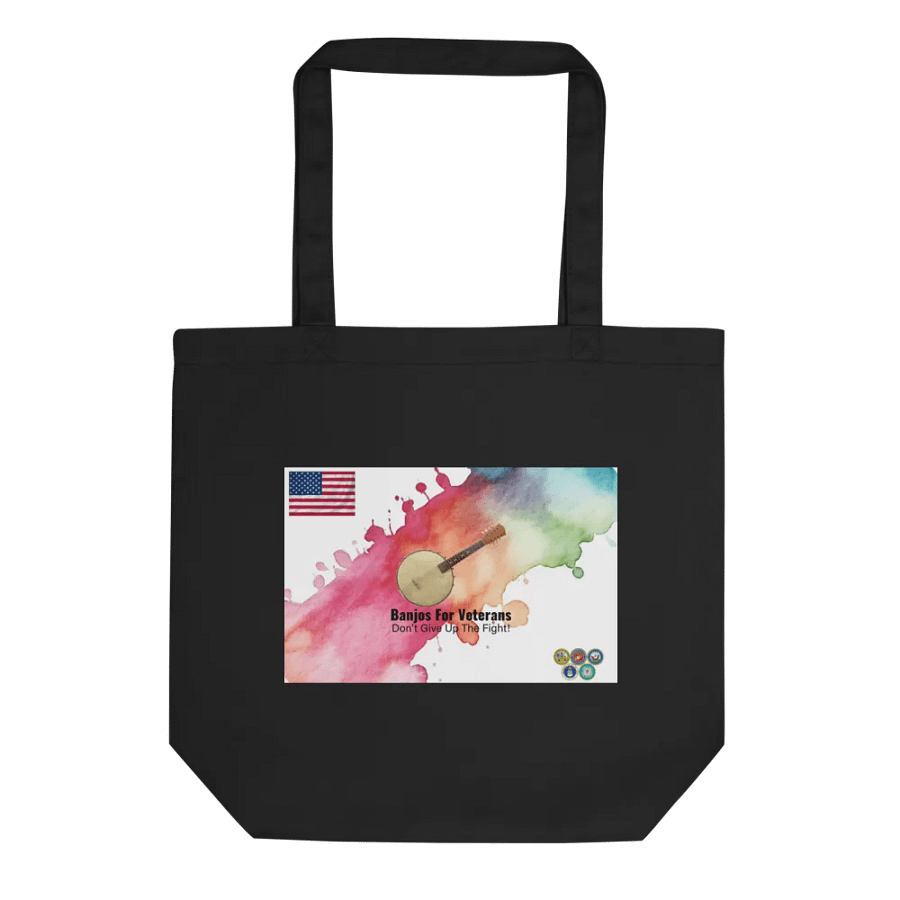 Banjos For Veterans (B4V) Artwork & Official Logo Econscious Eco-Friendly Tote Bag product image (3)