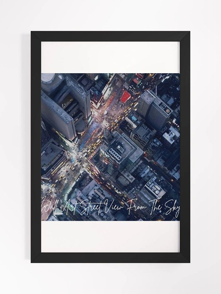 New York Sky View Poster Framed High-Quality Matte Poster (in) product image (1)