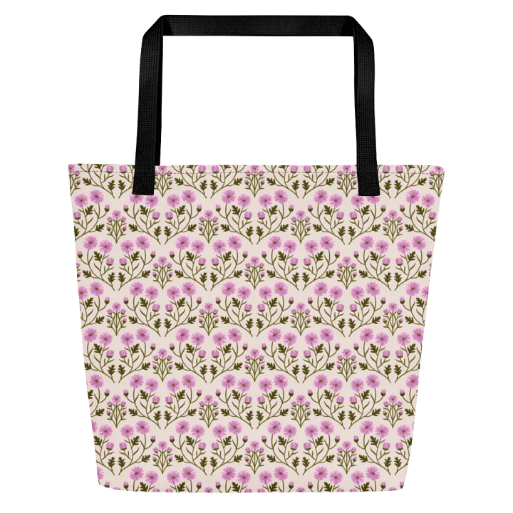 Harmony of Mums - Pink and Forest Green - Tote Bag product image (2)