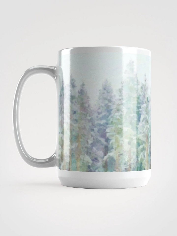 Abstract Graphic | White Coffee Mug | Illusion Treescape product image (1)