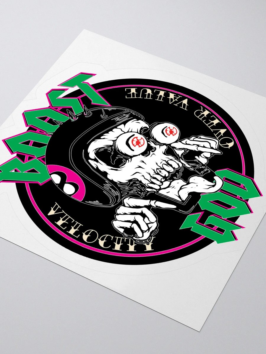 BOOST GOD kiss cut sticker product image (3)