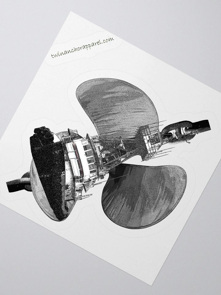 Three blade prop Cain Tug CE Kiss Cut Stickers product image (5)