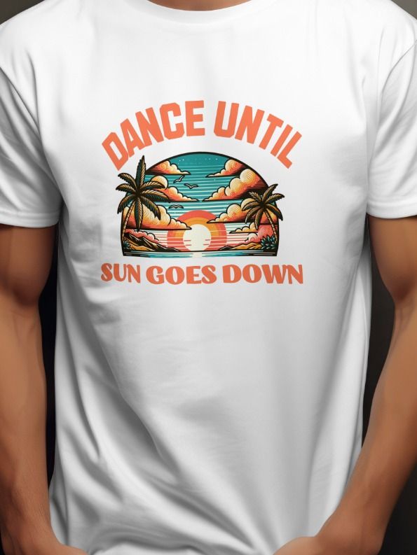 Sunset Dance Vibes T-Shirt Dance until sun goes down party product image (1)