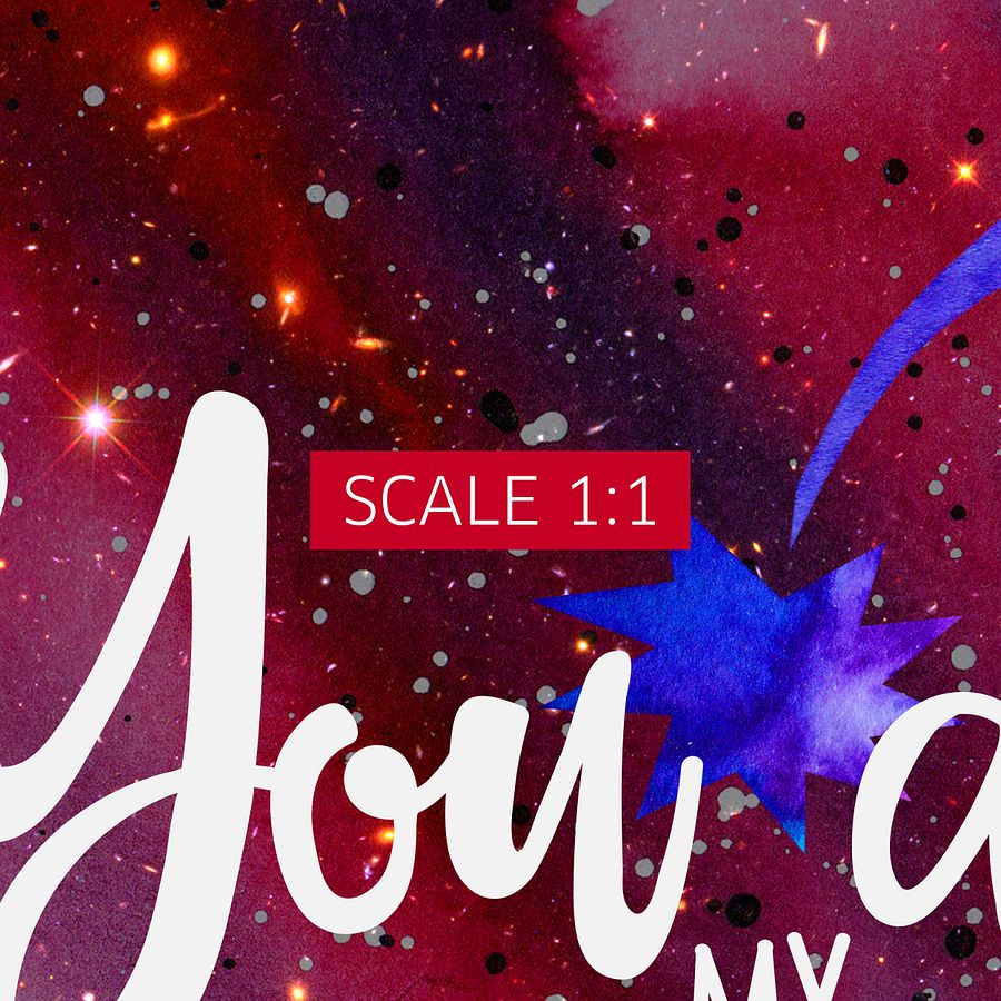 You are my Universe [neon/synthwave/vaporwave/watercolor] — aesthetic watercolor poster, neon space poster, retrowave poster, motivation quotes product image (4)
