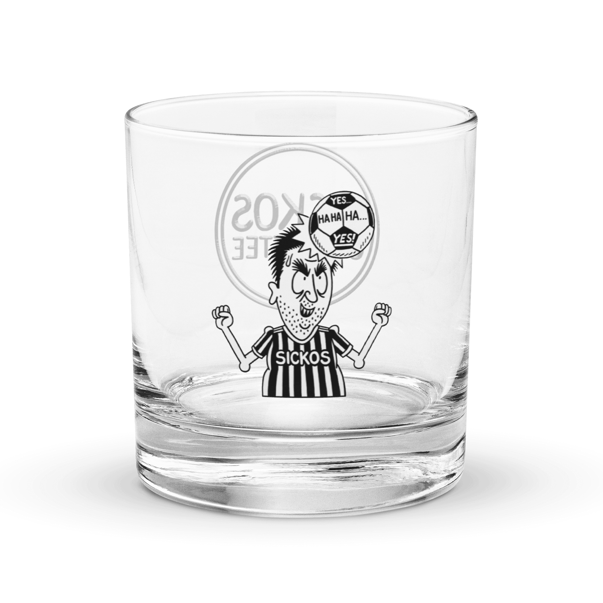 Sickos Soccer Character Rocks Glass product image (1)