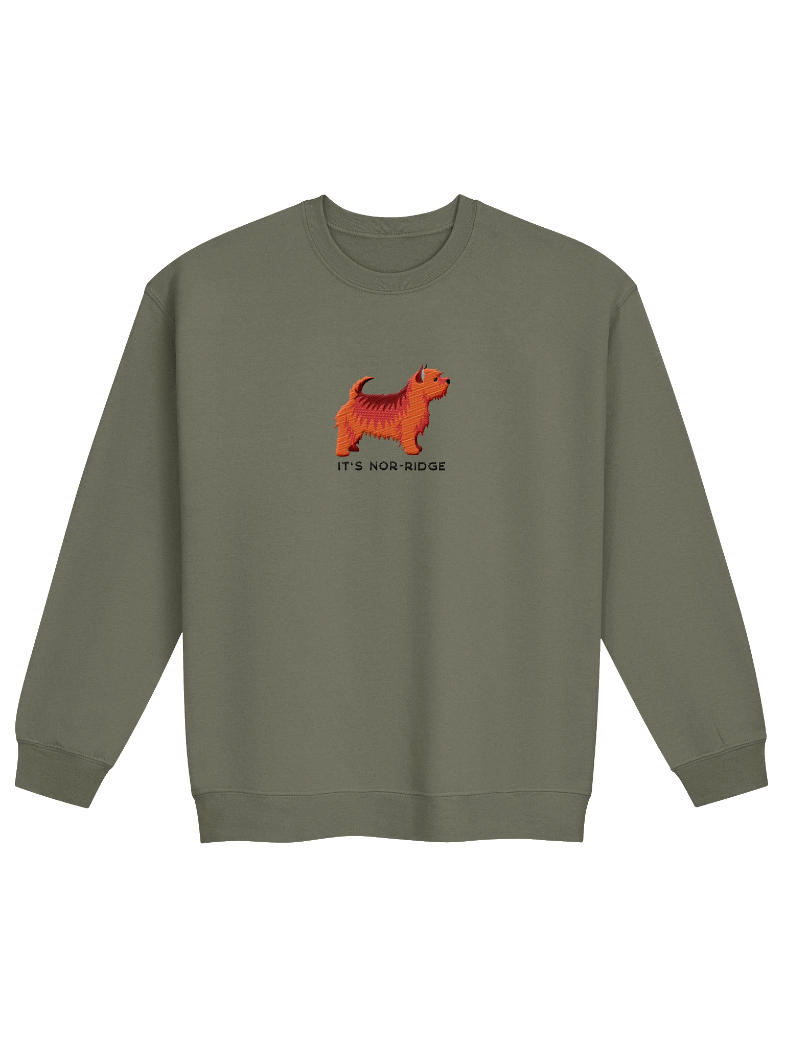 It's Nor-Ridge Sweatshirt (Embroidered) of a Norwich Terrier(Red) product image (5)