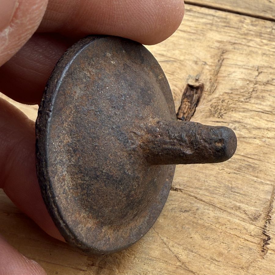 🎎 Antique Japanese Metal Spinning Top – Showa Era Toy – Japan Antique Roadshow product image (3)