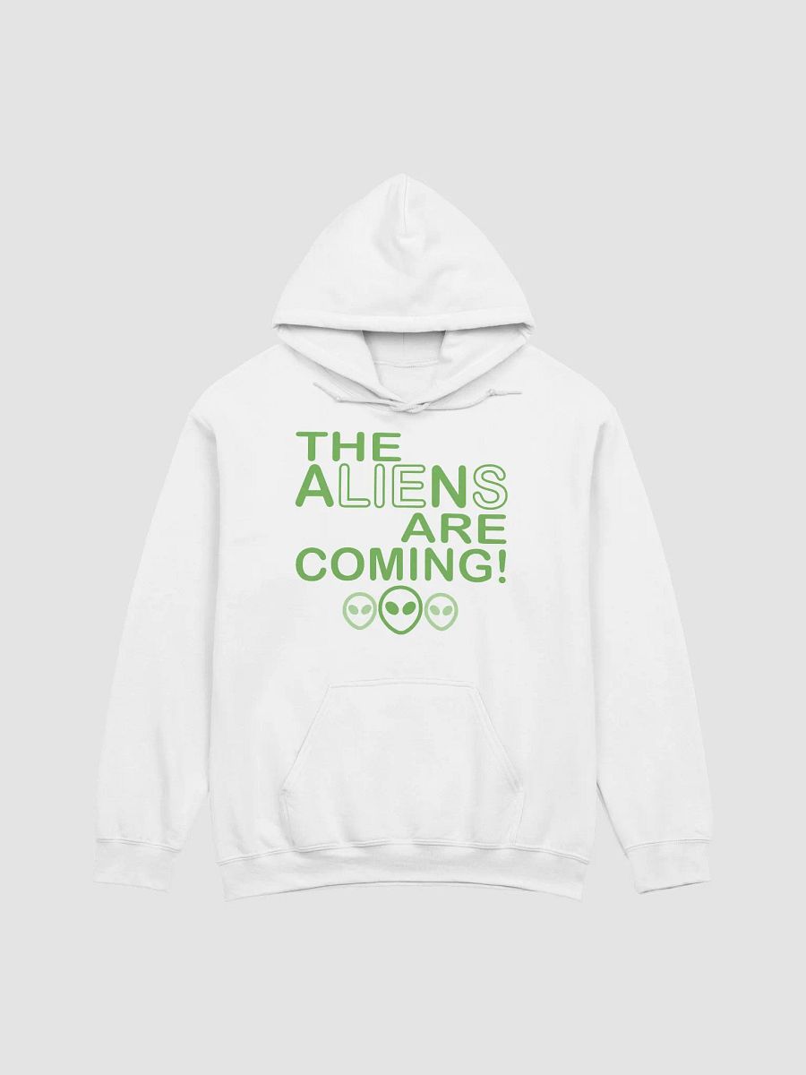 The Aliens Are Coming! - Green - Gildan Classic Hoodie product image (2)