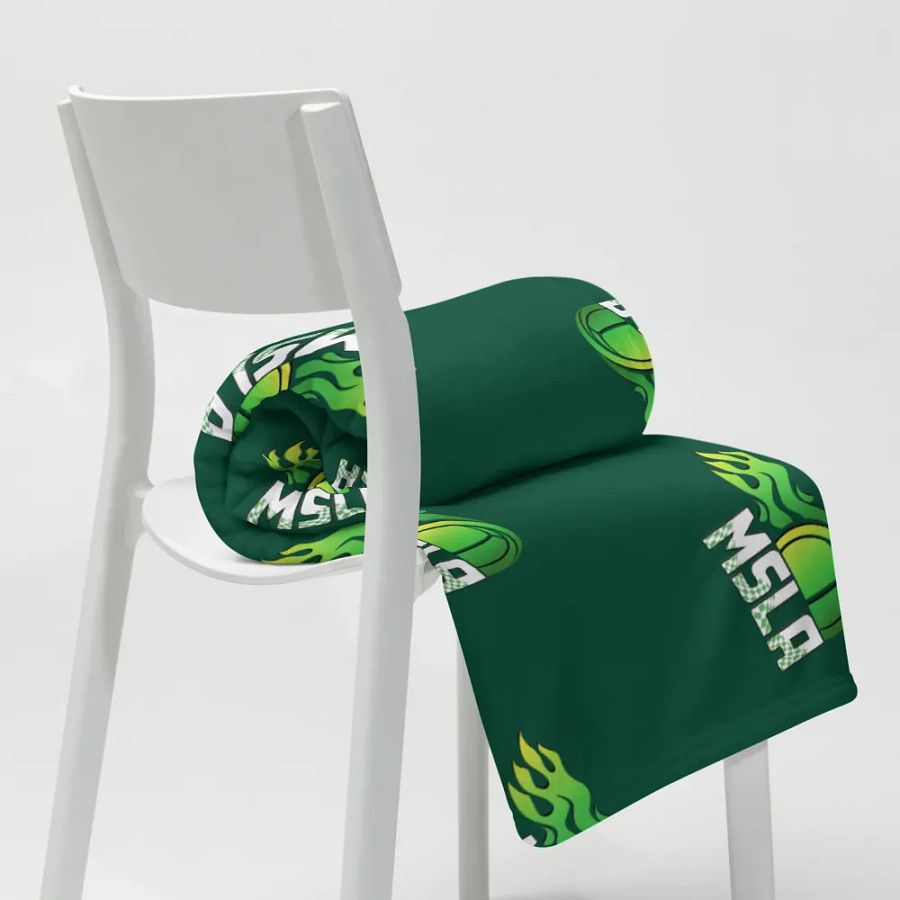 MSLA Green Throw Blanket product image (8)