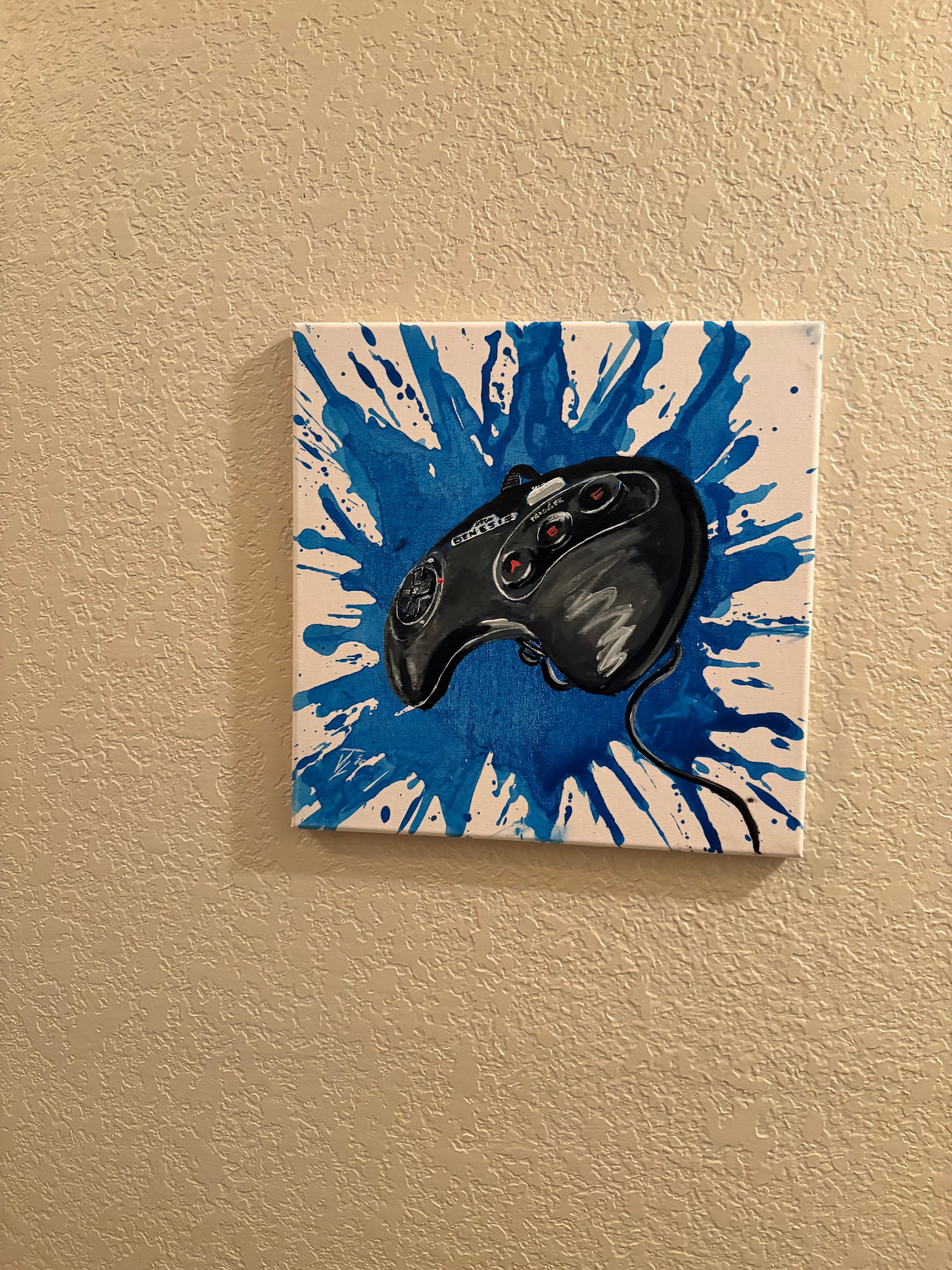 Hand painted “A New Challenger” Controller Splatter Painting product image (6)