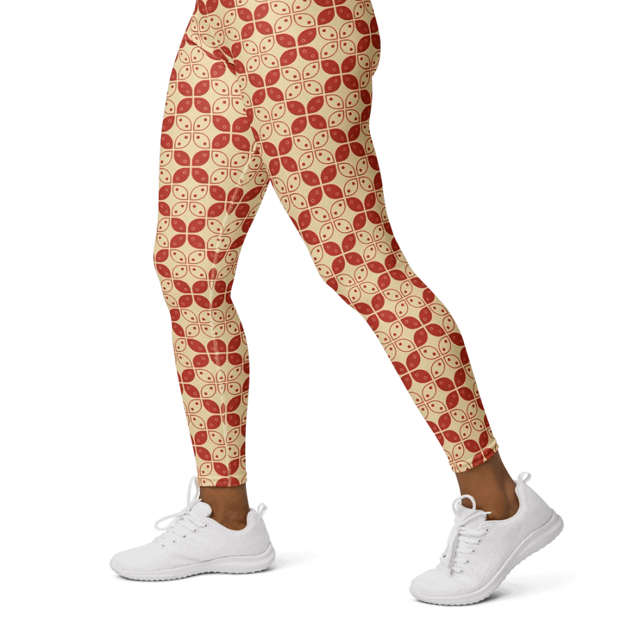 Batik Kawung Full Length Yoga Leggings product image (6)