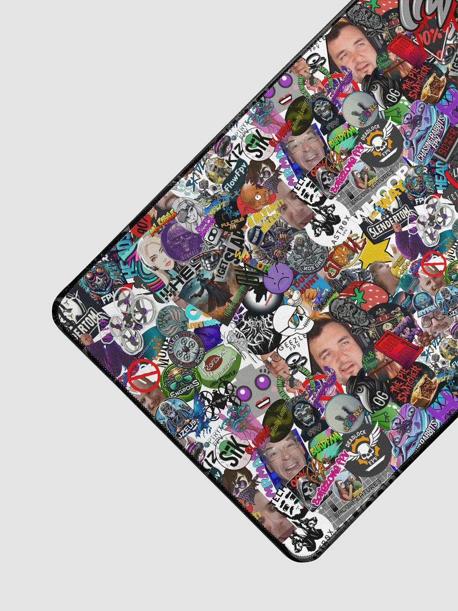 90%er Sticker Bomb XL Mouse Pad product image (3)