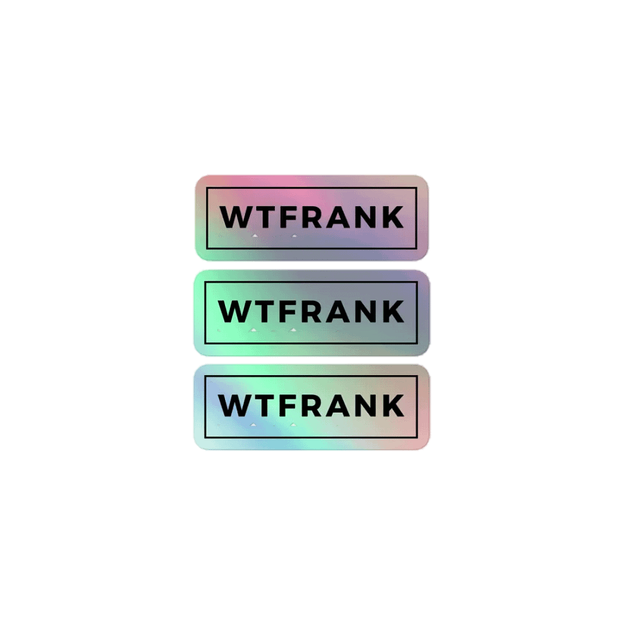 WTFRANK Galactic Holographic Sticker Set product image (1)