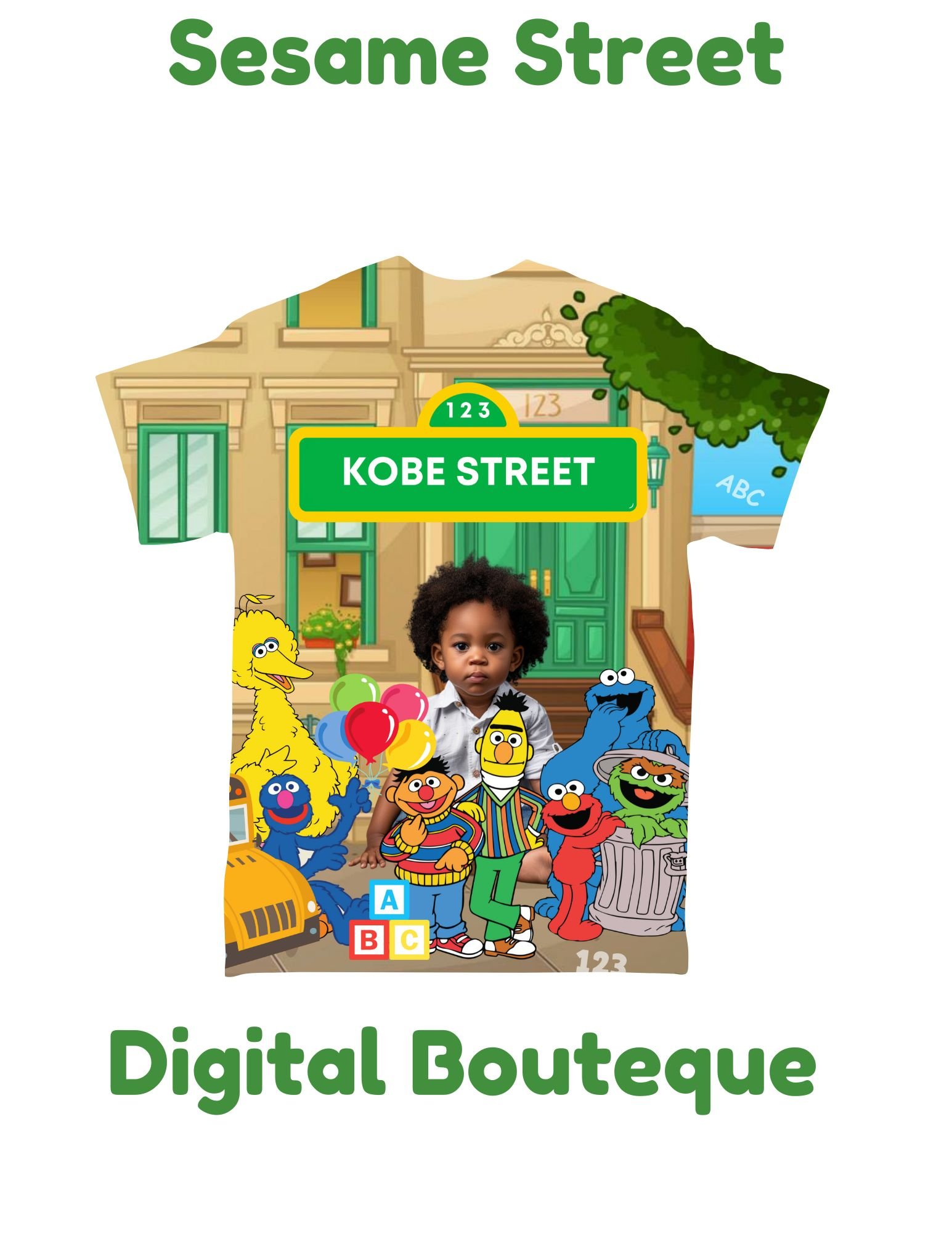 Personalized Sesame Street Design Back to School Customizable Canva Template Set product image (6)
