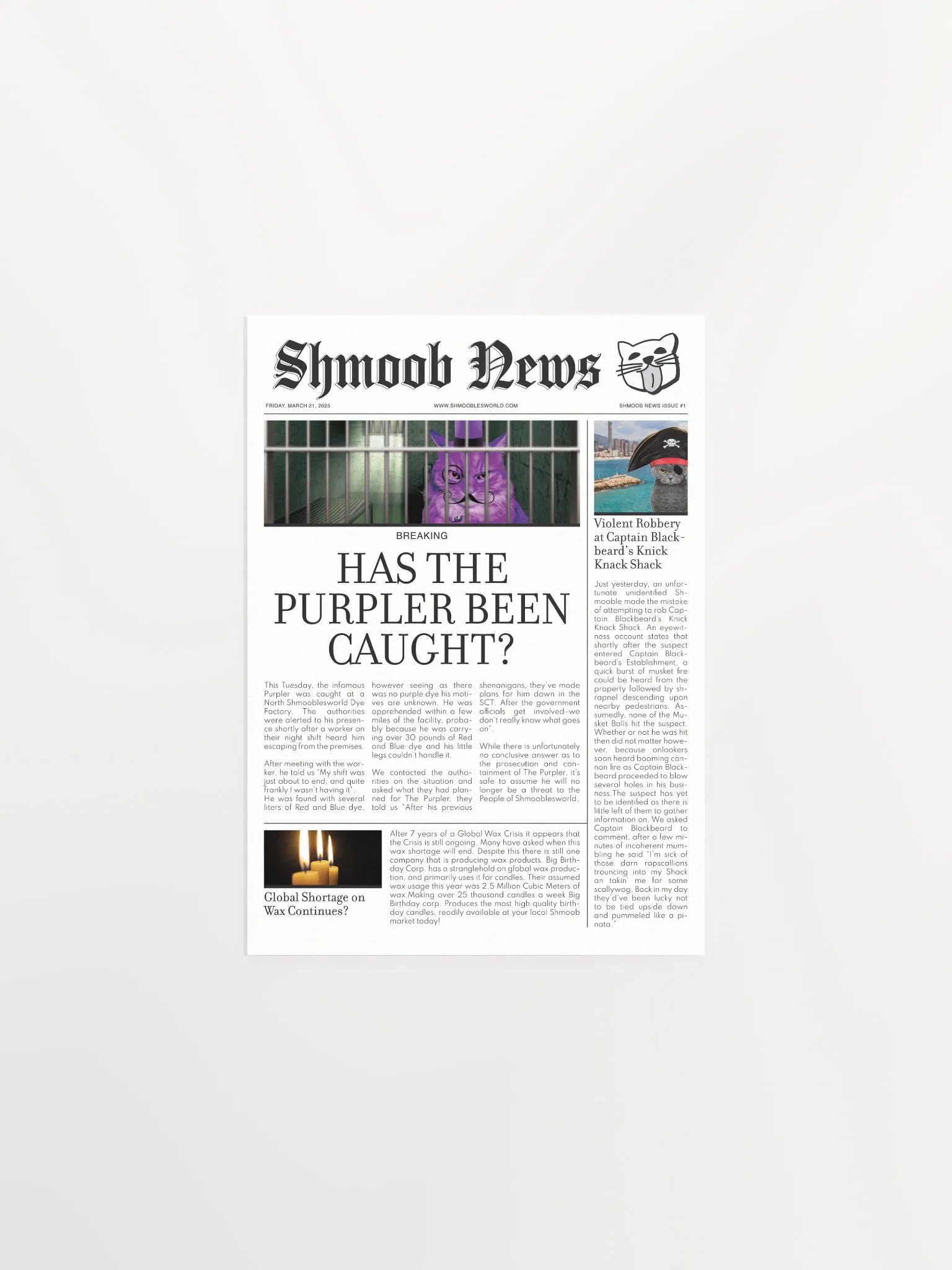 Shmoob News Issue #1 product image (1)