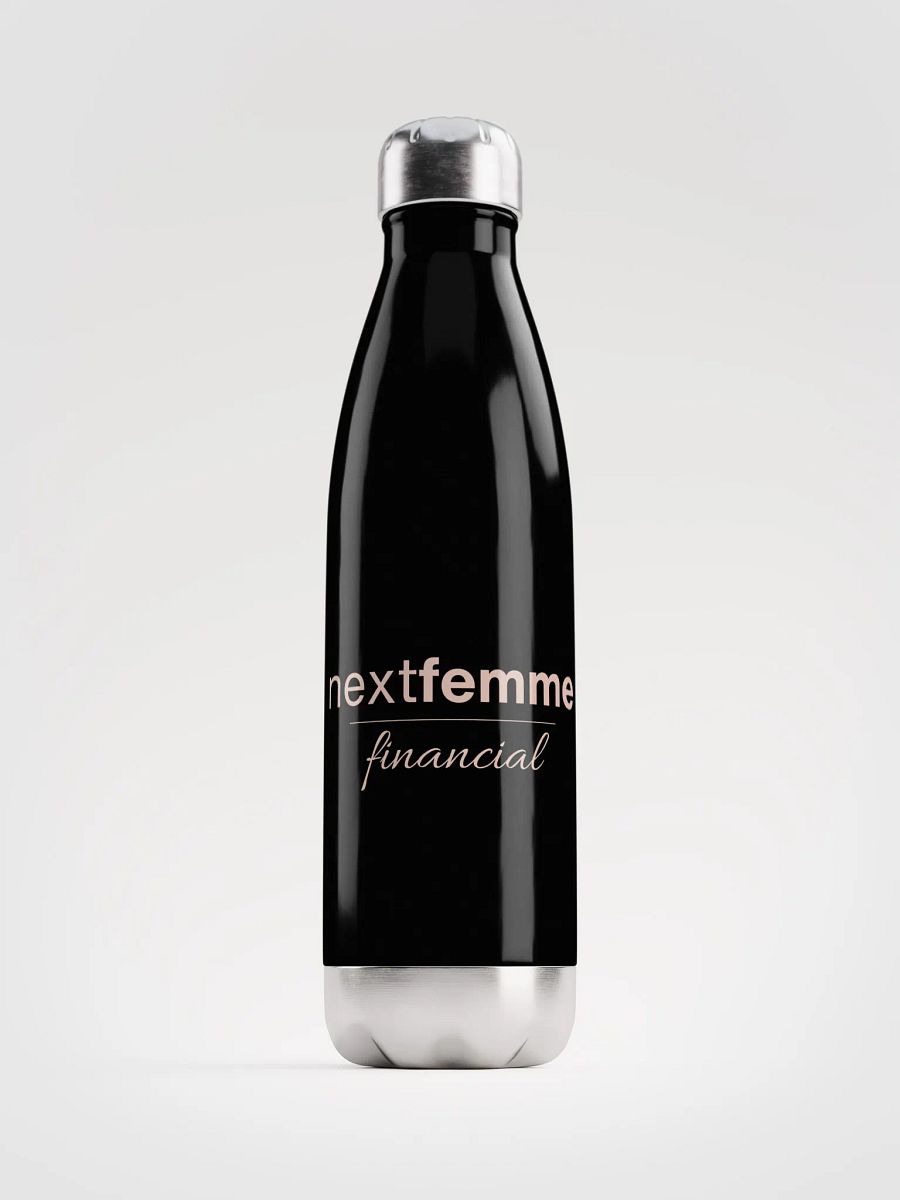 Stainless Steel Elegance Water Bottle with Pink Logotype product image (1)