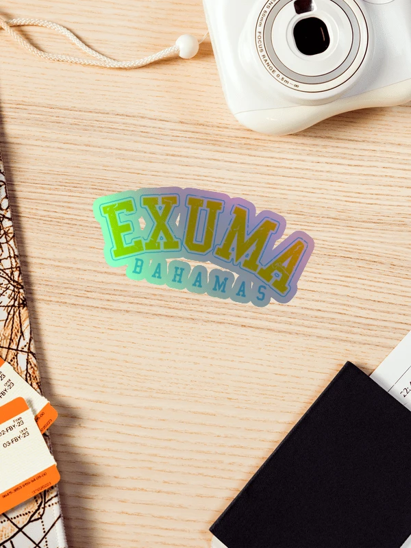 Exuma Bahamas Sticker Holographic product image (1)
