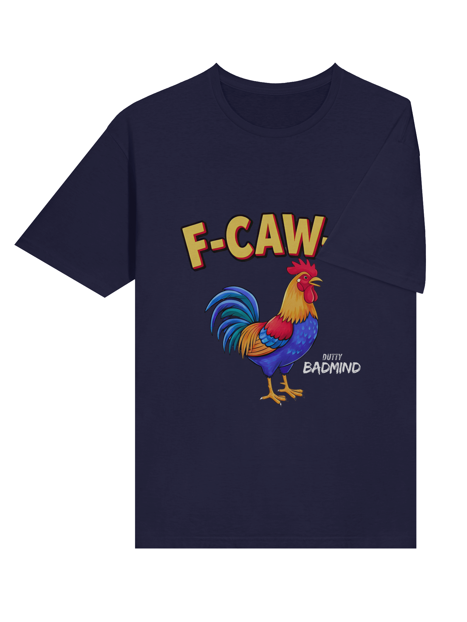 Funny Rooster T-Shirt – Big Rooster Graphic Tee with “F-CAW-F” Slogan – Farm Humor Shirt, Gag Gift product image (63)