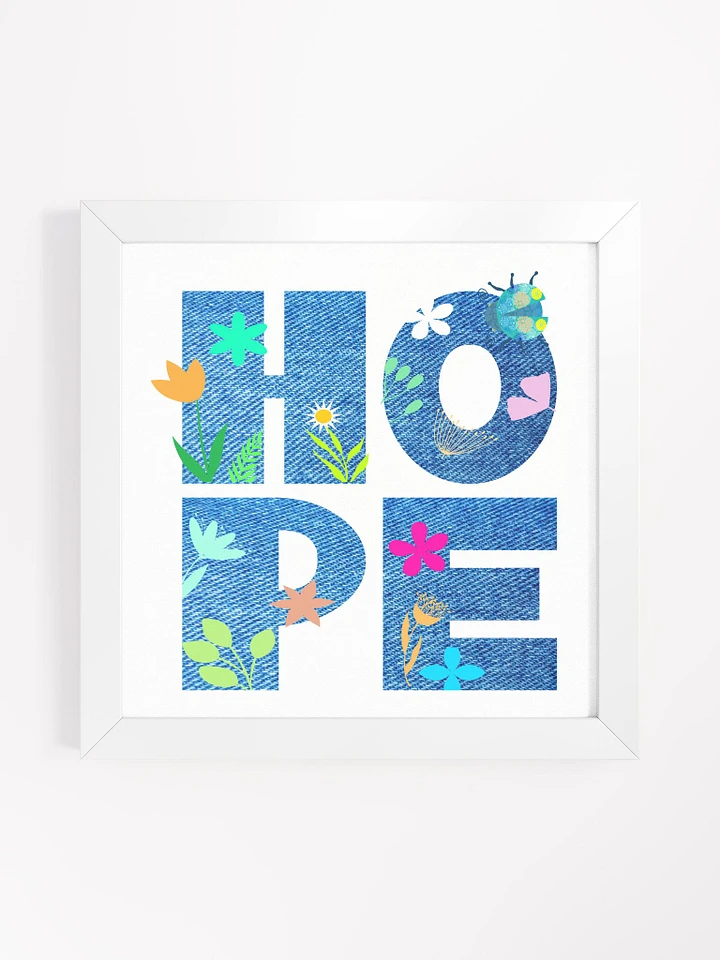 HOPE Typography Flower Filled with Denim Background product image (41)