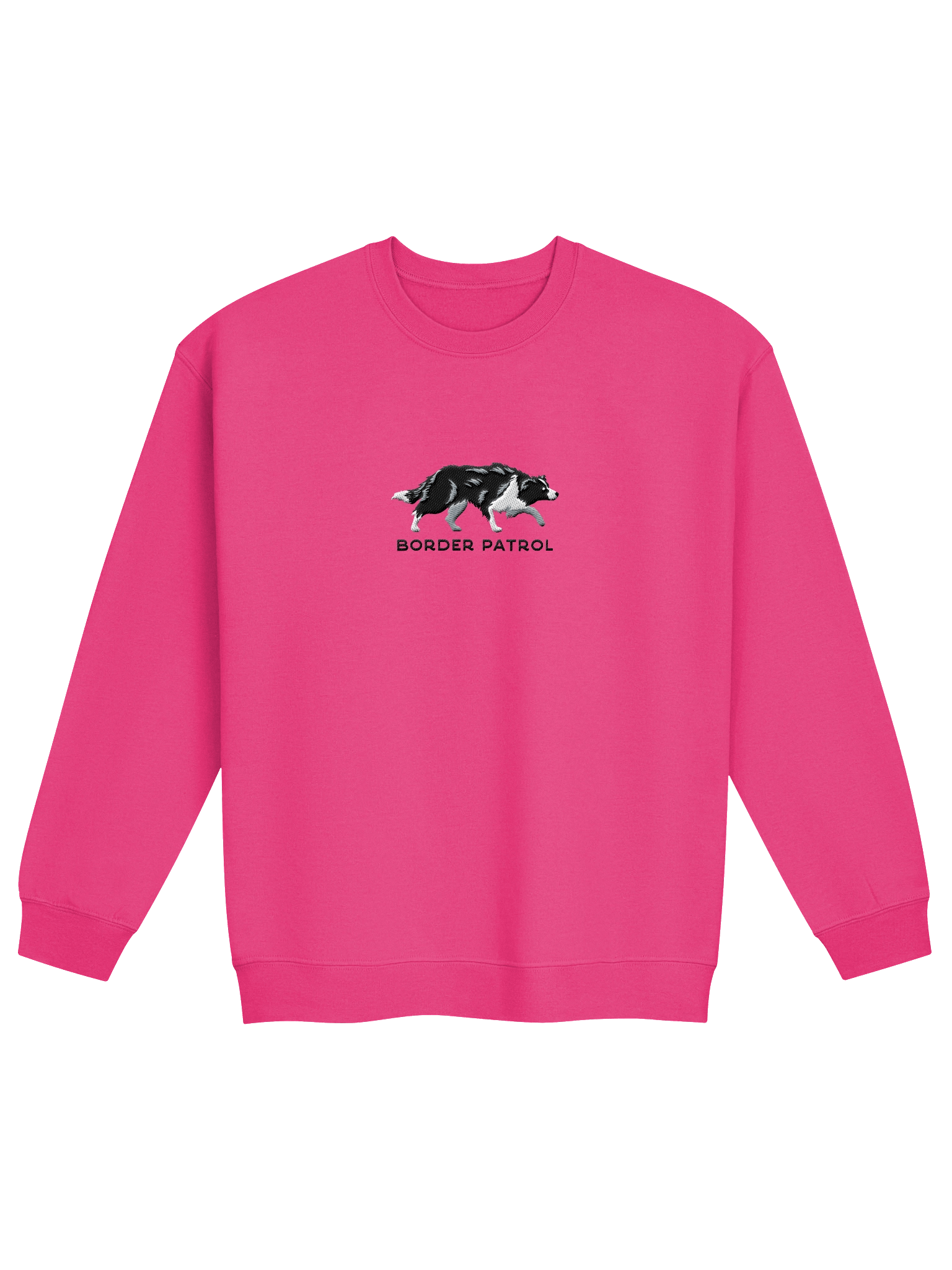 Border Patrol Sweatshirt (Embroidered) of a Border Collie(Black & White) product image (5)