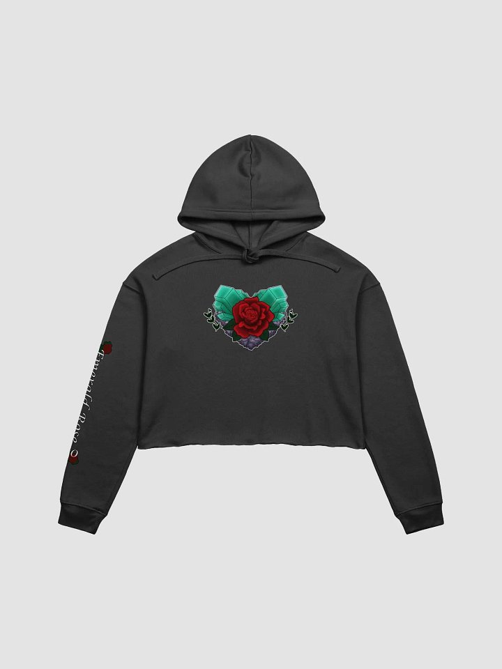 Emerald Heart Croptop Hoodie product image (1)