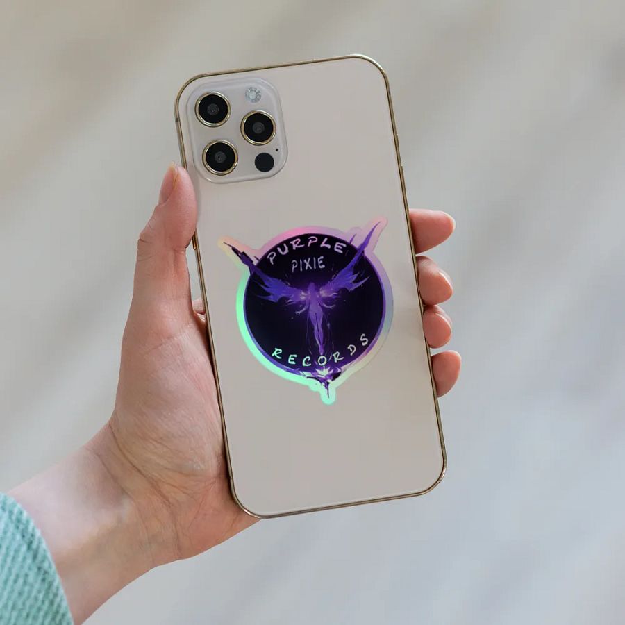 Purple Pixie Records Holographic Stickers product image (6)