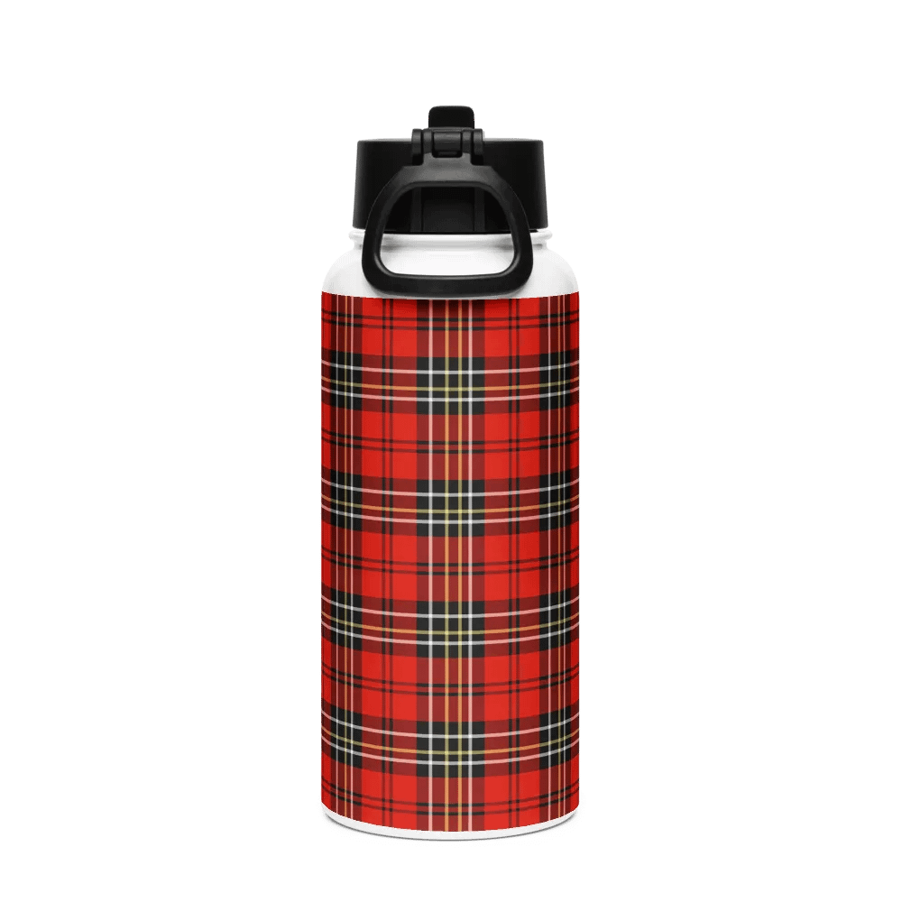 Red Vintage Plaid Water Bottle product image (3)
