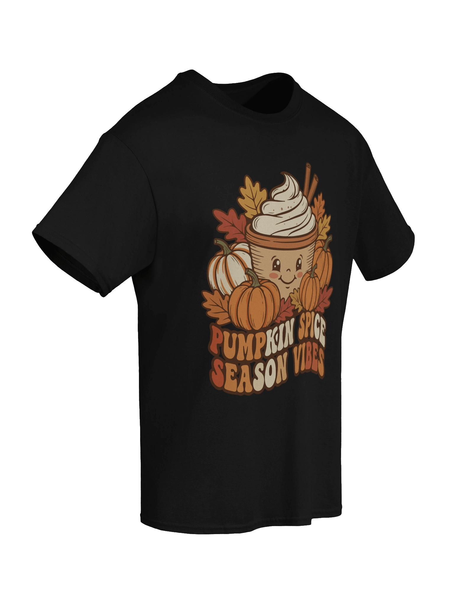 Pumpkin Spice Season Vibes Shirt | Cute Fall Coffee Lover Tee product image (8)