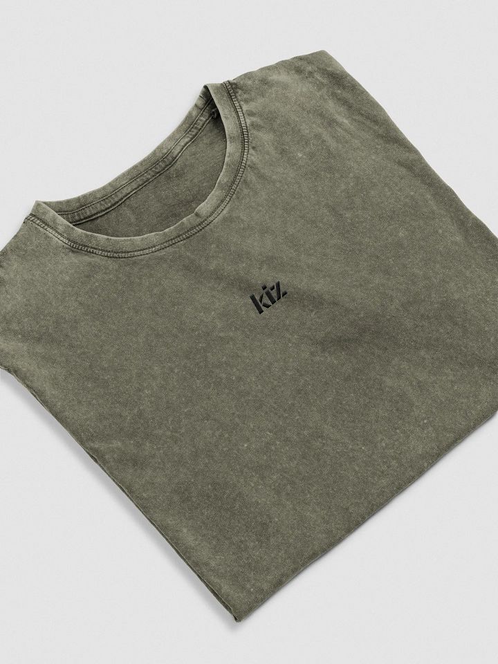 KIZ - EMBROIDERY - DENIM TEE - ARMY GREEN product image (1)