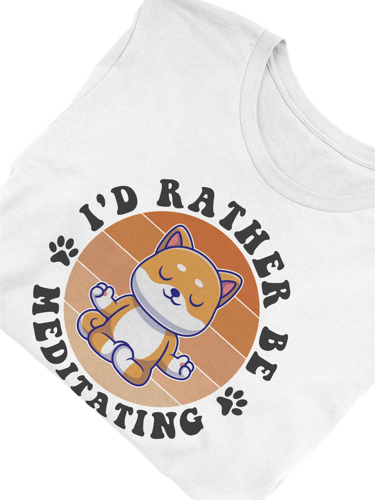 I'd Rather Be Meditating - Funny Pug Inspired T-Shirt product image (2)