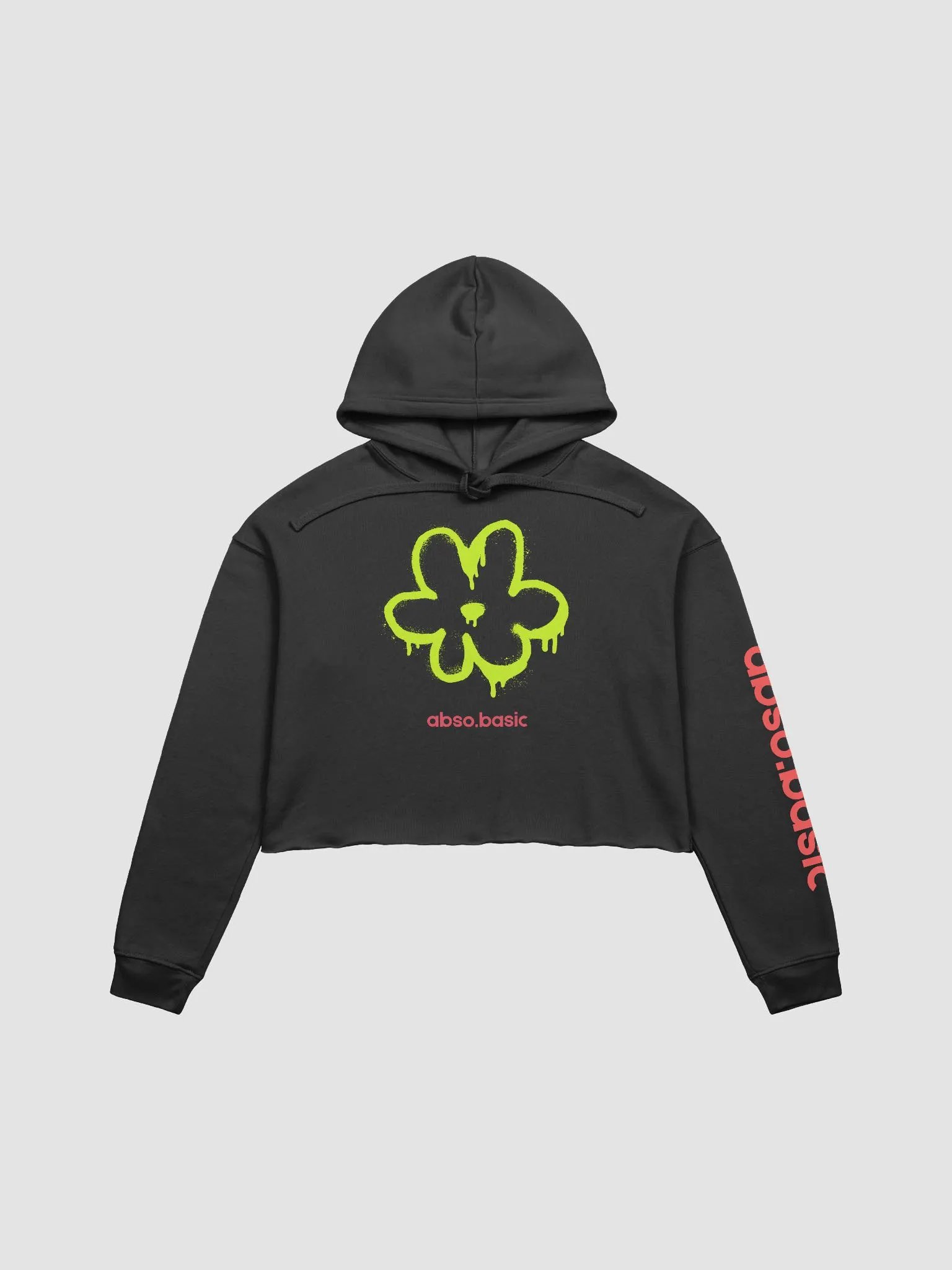Graffiti Flower Crop Hoodie product image (3)