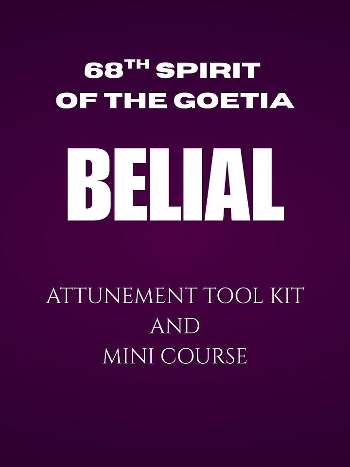 Belial Spirit Attunement Tool Kit and Mini Course by O. December Derry product image (1)