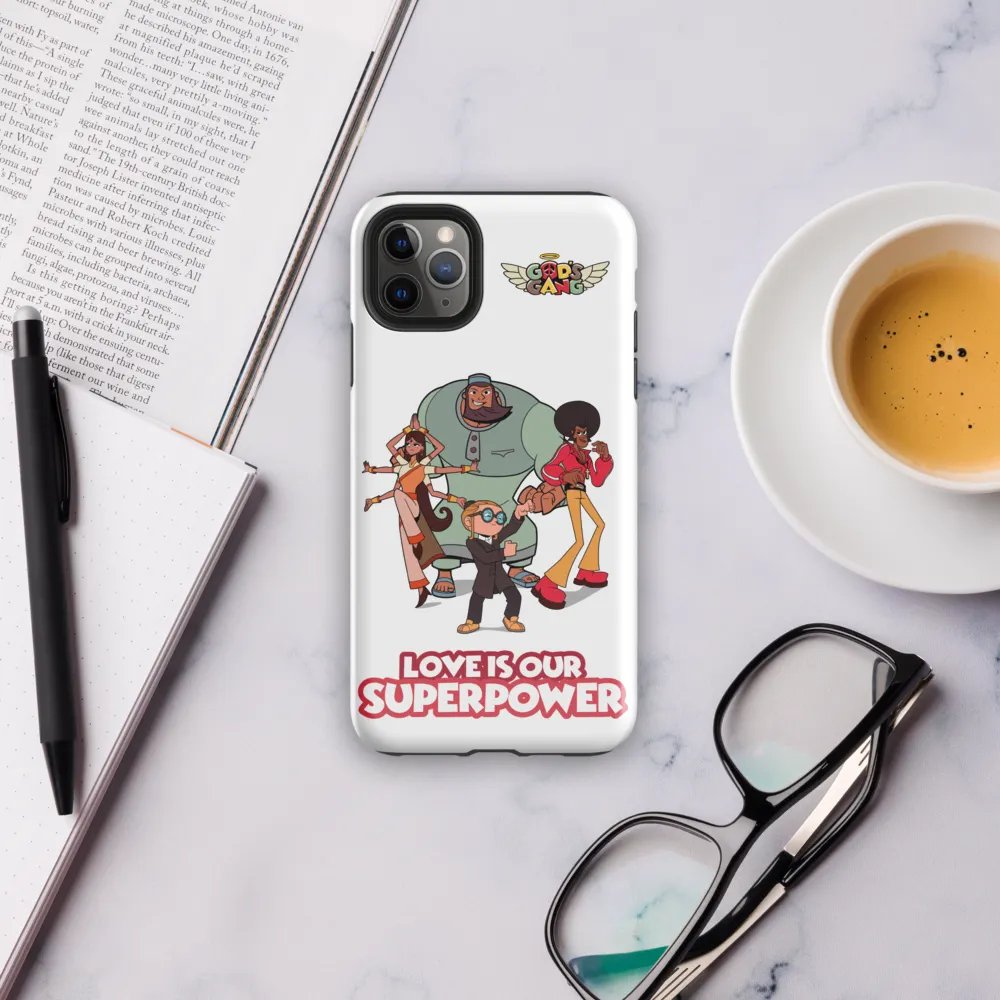 Love is Our Superpower | God’s Gang iPhone Case product image (71)