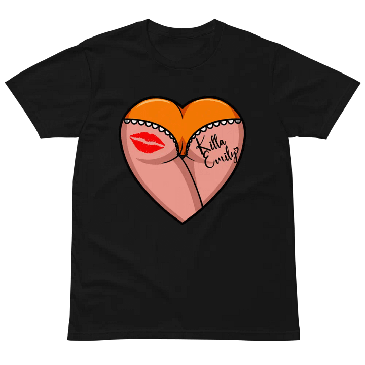 ORANGE HEART BUTT UNISEX TEE product image (2)
