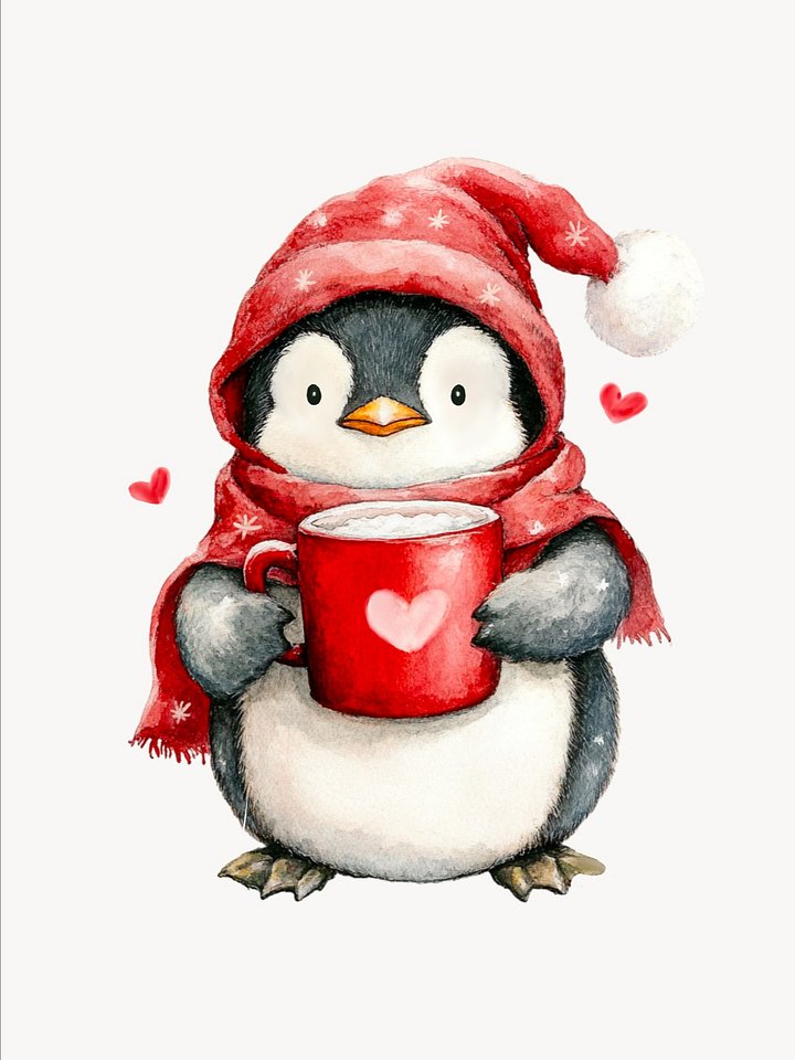 Christmas Penguin - Clipart product image (2)