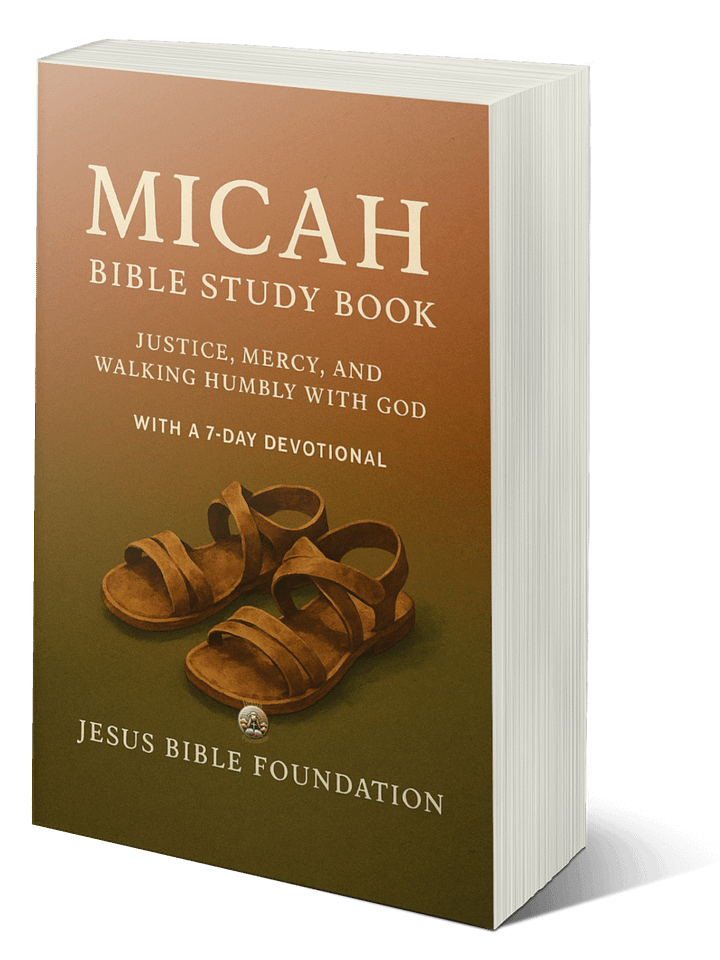 Micah Bible Study Book: Justice, Mercy, and Walking Humbly with God With A 7-Day Devotional product image (1)