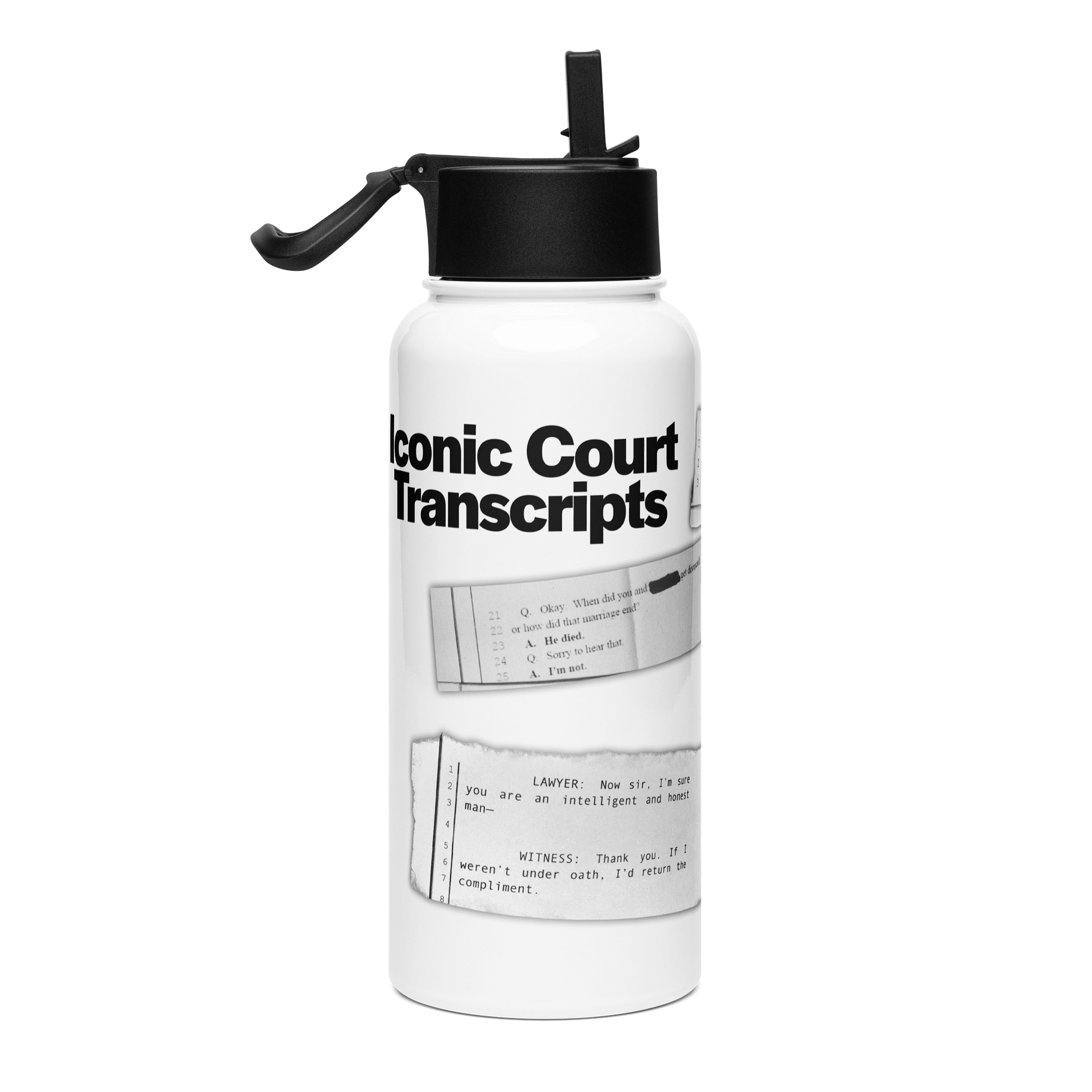 ICT Stainless Steel Water Bottle w/ Straw Lid product image (1)