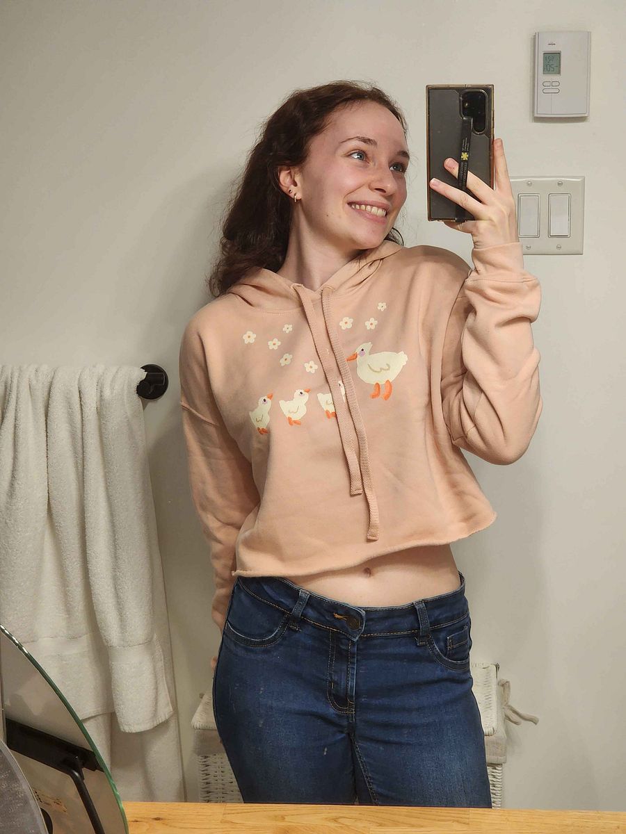 Flowery Duck Stories \ cropped hoodie product image (3)