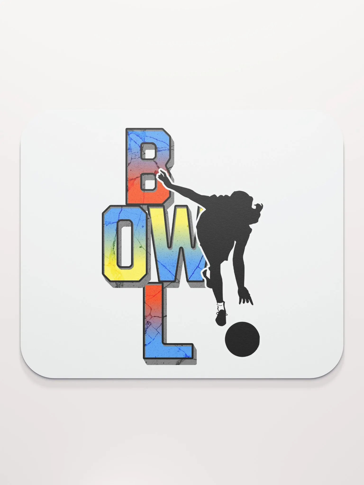 Bowl Woman Strike 'em All Mouse Pad product image (1)