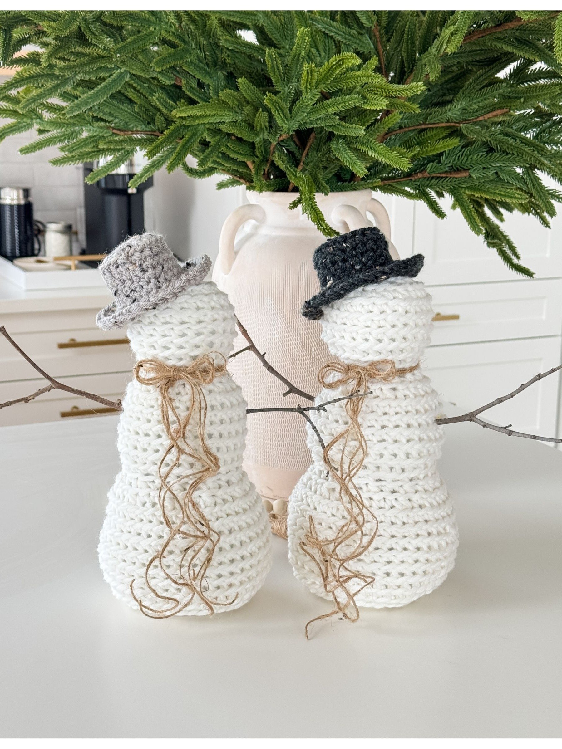 Rustic Farmhouse Snowman Crochet Pattern product image (7)