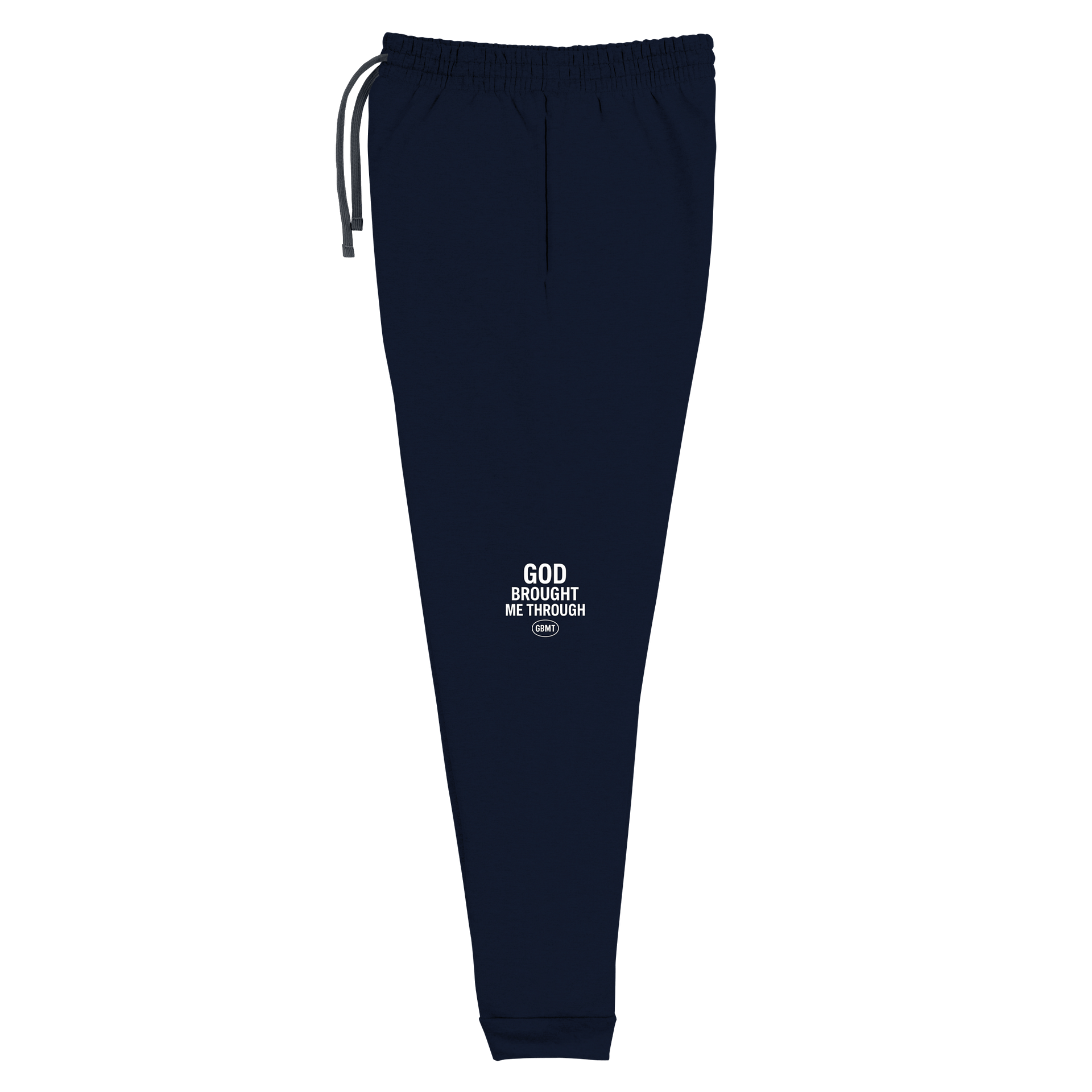 GOd Brought Me Through Joggers – Navy Blue (GBMT ) Logo Edition product image (3)