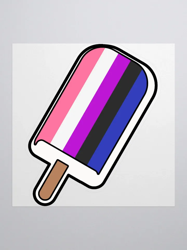 Genderfluid Popsicle Sticker product image (1)