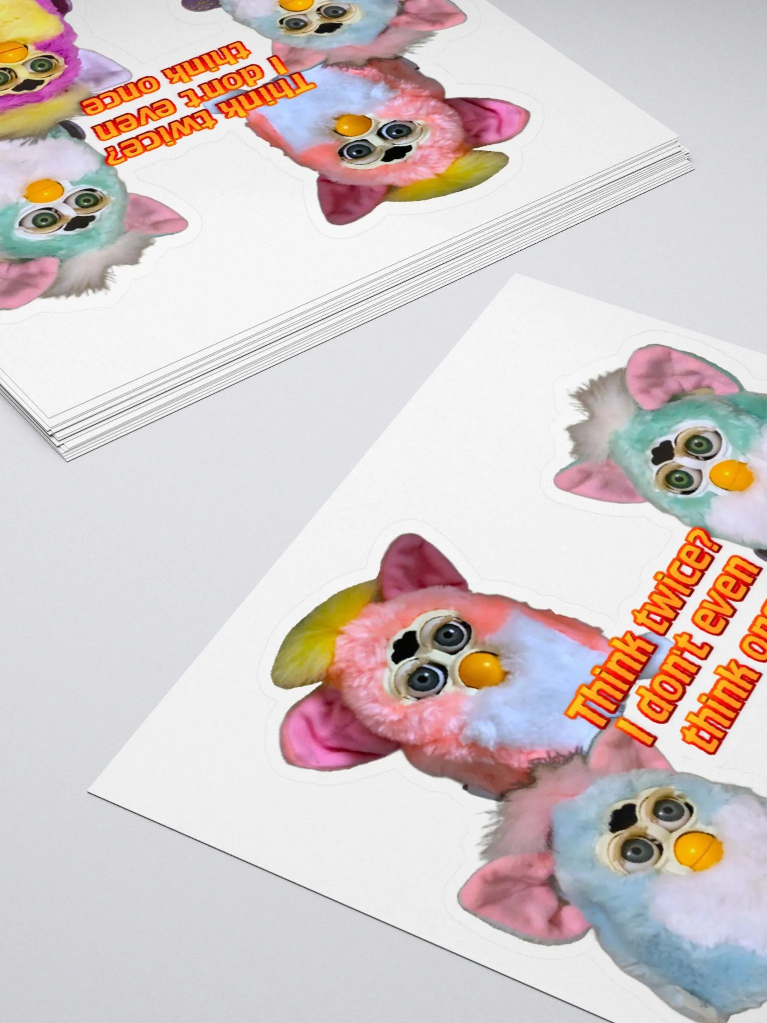 Think Twice Sticker product image (4)